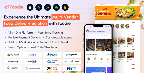 Foodie | UberEats Clone | Food Delivery App | Multiple Restaurant Food Delivery Flutter App