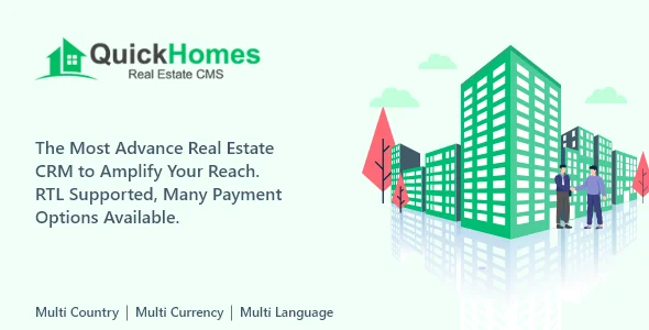 QuickHomes - Real Estate Agency Portal Multilingual