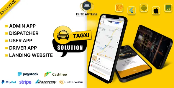 Tagxi Super Bidding - Taxi + Goods Delivery Complete Solution With Bidding Option