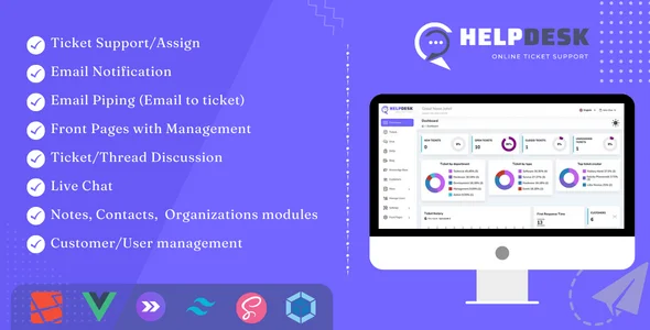HelpDesk Pro – Laravel Ticket System with Email Support