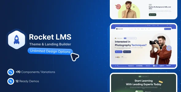 Rocket LMS Theme and Landing Page Builder